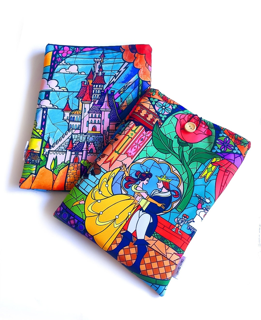 Beauty & the Beast window Book Sleeve / Tablet Case, Disney Etsy