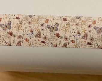 Fita adesiva decorativa com borboletas e flores, rolo de fita adesiva decorativa com borboletas, fita adesiva decorativa fofa com borboletas