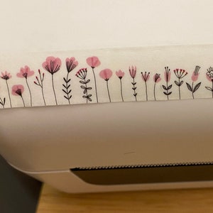Big Roll of Pinkish Flowers Washi Tape, Flowers Washi Tape roll, Adhesive Masking Tapes, cute Petite Flowers Washi tape,  Washi Tape