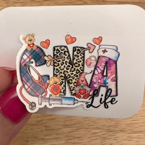 CNA Life Sticker, Certified Nurse Assistant Life Sticker, Medical ...