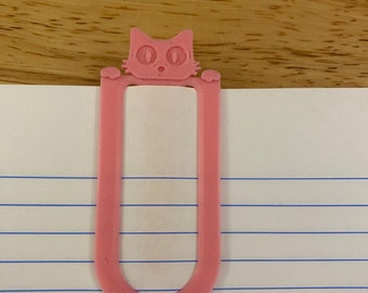 Peeking Cat Bookmark, kitty cat bookmark, Cute Cat page holder, Cat Bookmark, Kitten Book Mark
