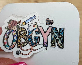 OBGYN Sticker, Obstetrics and Gynecology Sticker, Medical STICKER, Cute Medical Design Sticker, Doctor OB Sticker