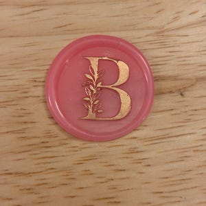 Sello de cera con letras cursivas florales, sello de invitación de boda, sello de cera para sobres, sellos de cera autoadhesivos, sellos de letras vintage