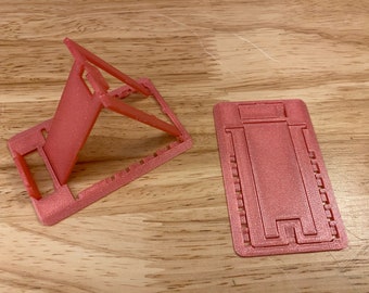 Pocket Cell Stand, Folding Cell Stand, Cell Phone Stand, Cat Stand, Desk cell stand,  Cell Phone Stand, 3D printed