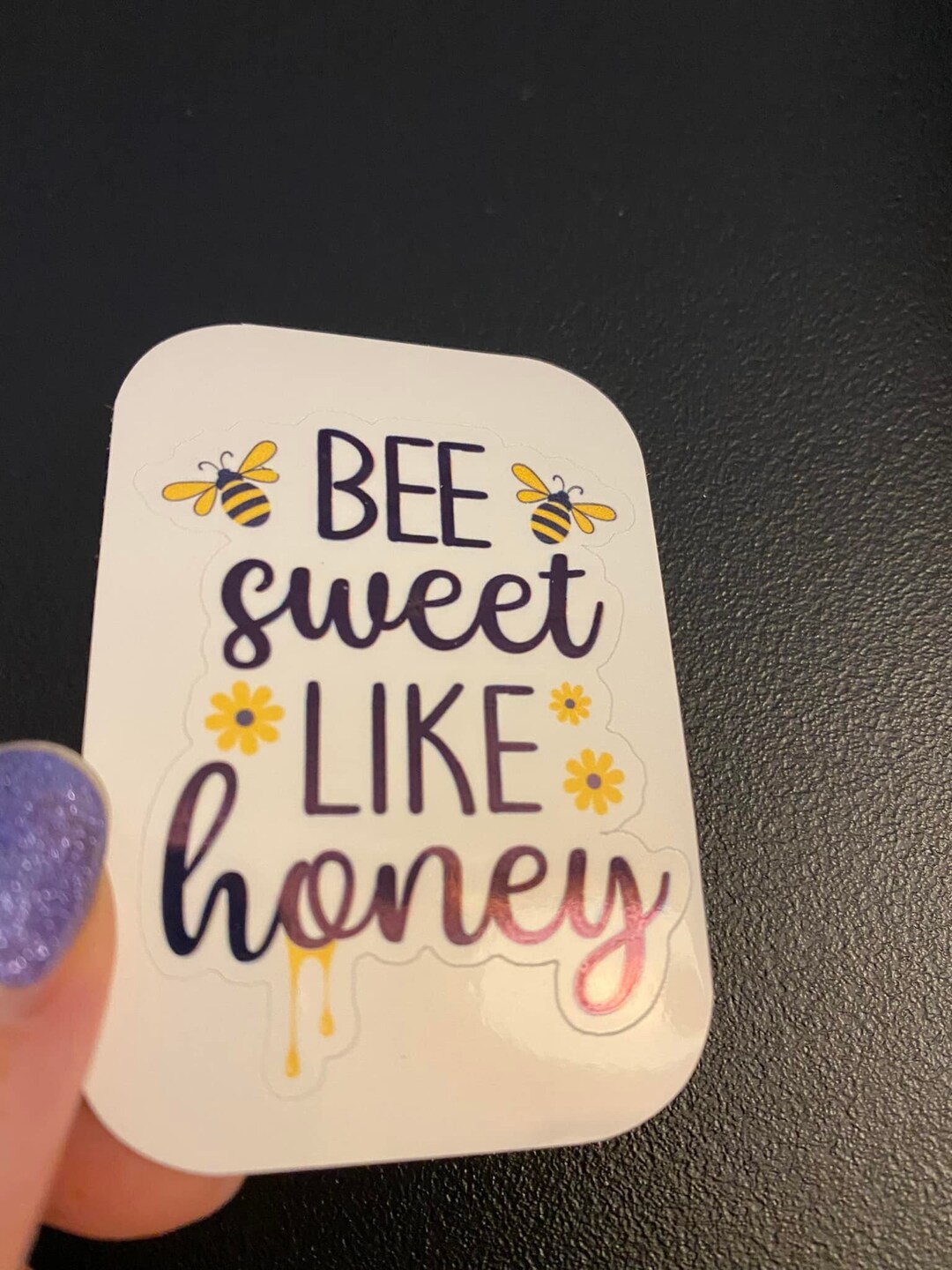 Bee Sweet Like Honey Sticker, Cute Bee Sticker, Laptop Sticker or ...