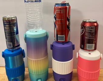 Simpatico porta lattine con cannuccia, senza portachiavi, capacità 355 ml (12 oz), misure personalizzate disponibili, colori personalizzati disponibili