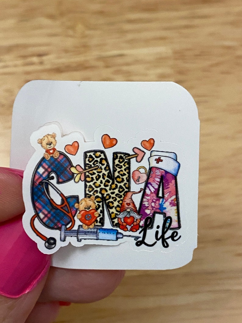 CNA Life Sticker, CNA Sticker, Medical STICKER, Cute Medical Design Sticker, Nurse Sticker image 1