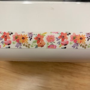 Assorted Red Florals Washi Tape, Red Flowers Washi Tape roll, Washi Tape, Fall Floral Washi tape Big Roll Flower Red Washi Tape