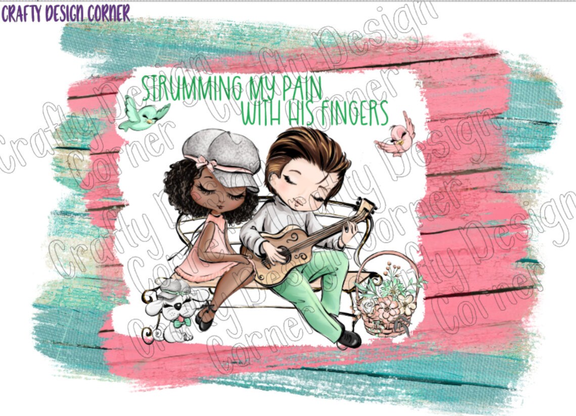 Strumming My Pain With His Fingers Jpeg/png Download Love Etsy