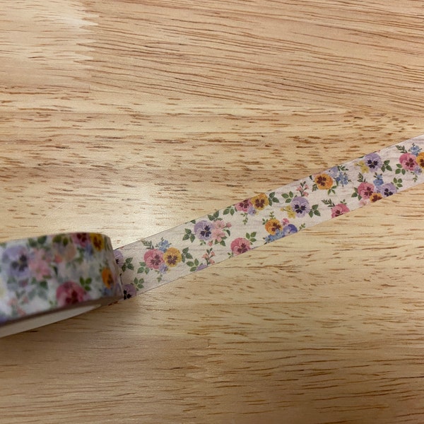 Flower Washi Tape Etsy