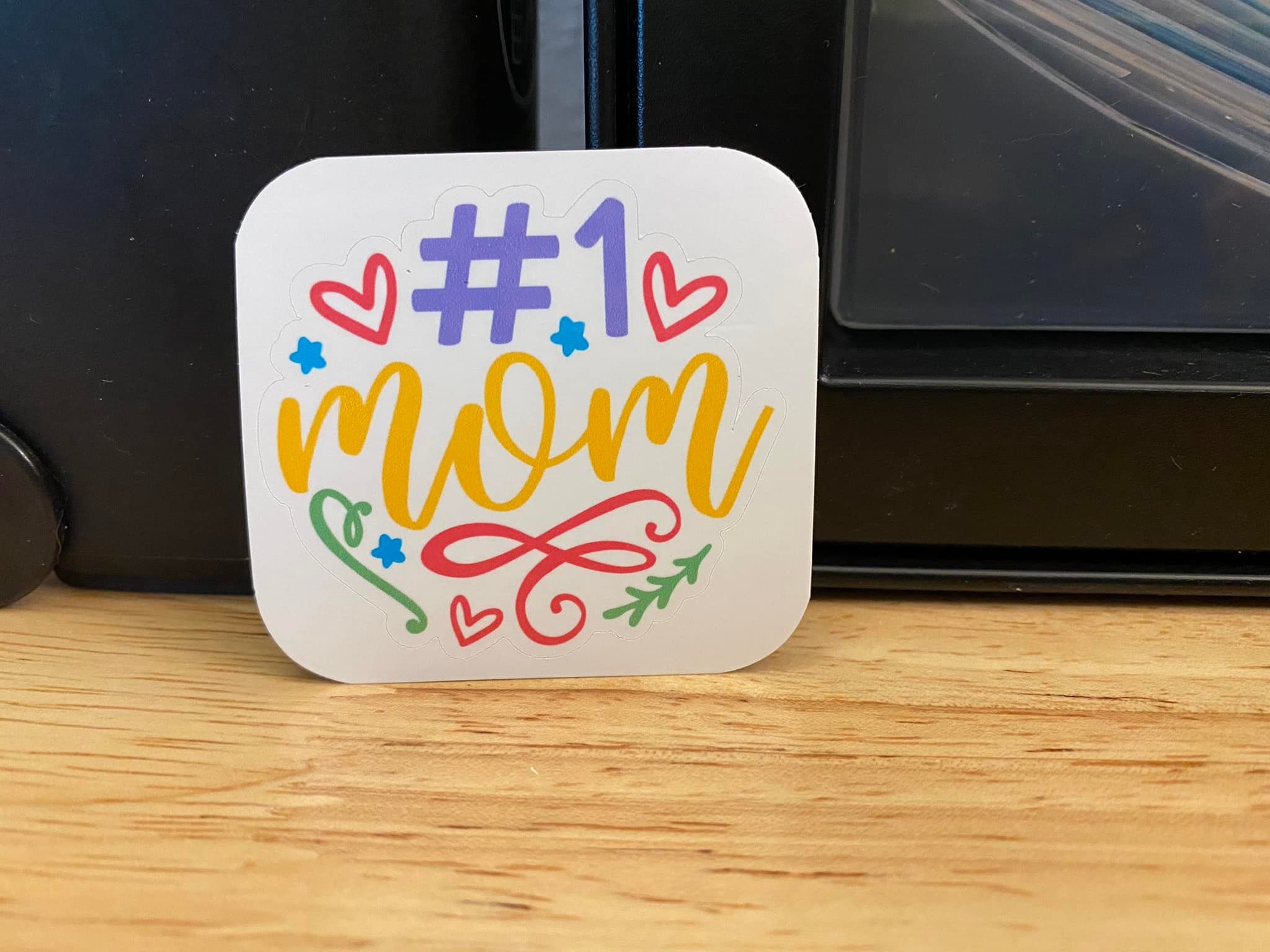 Number 1 Mom Sticker, Mom Sticker, Pretty Mom Sticker, Mothers Day ...