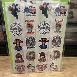 40 piece Medical Sticker Pack, Nurse Stickers Pack, Sticker Pack, Nurse Pack, Medical Sticker Pack, Nurse Stickers