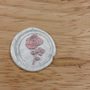 Selo de cera rosa, selos de casamento, selo de convite para festa, selos de cera autoadesivos, selos de cera, selo de rosa, selos de carta vintage