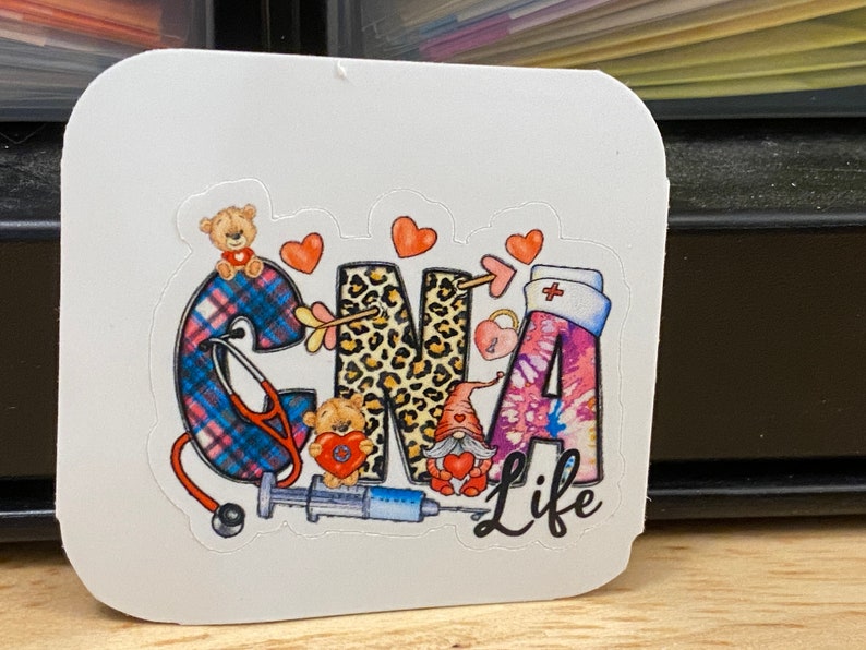 CNA Life Sticker, CNA Sticker, Medical STICKER, Cute Medical Design Sticker, Nurse Sticker image 4