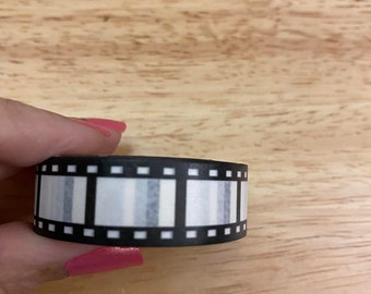 Big Roll of Movie Reel Washi Tape, Movie Washi Tape roll,  Adhesive Masking Tapes, Reel Design Tape, Film Washi Tape