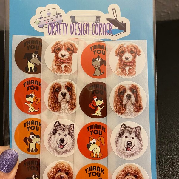 Dog Small Business Thank You Stickers - Etsy