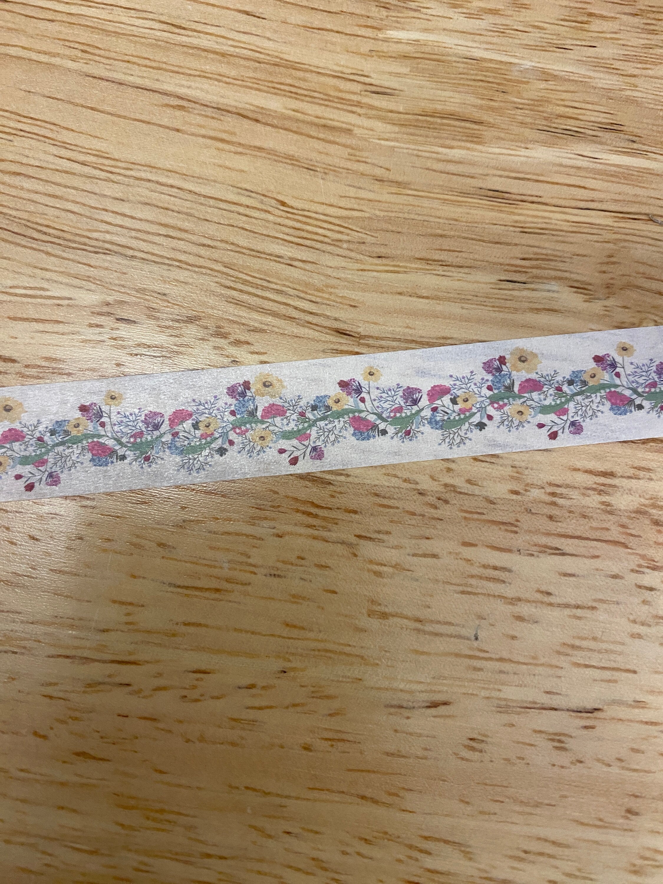 Flowerchain 10mm Dainty Retro Flowers Skinny Washi Tape – My Darlin