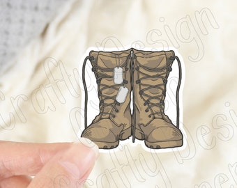 Military Boots STICKER, Military sticker, Laptop sticker, Army sticker, military sticker, Military