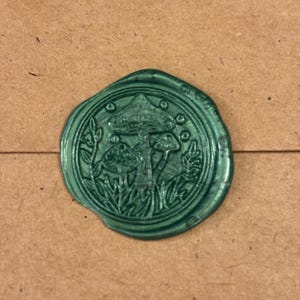 Selo de cera de floresta de cogumelos, selo de cera de gato, selo de convite para festa, selos de cera autoadesivos, selos de cera, selo de cogumelos, selos de carta vintage