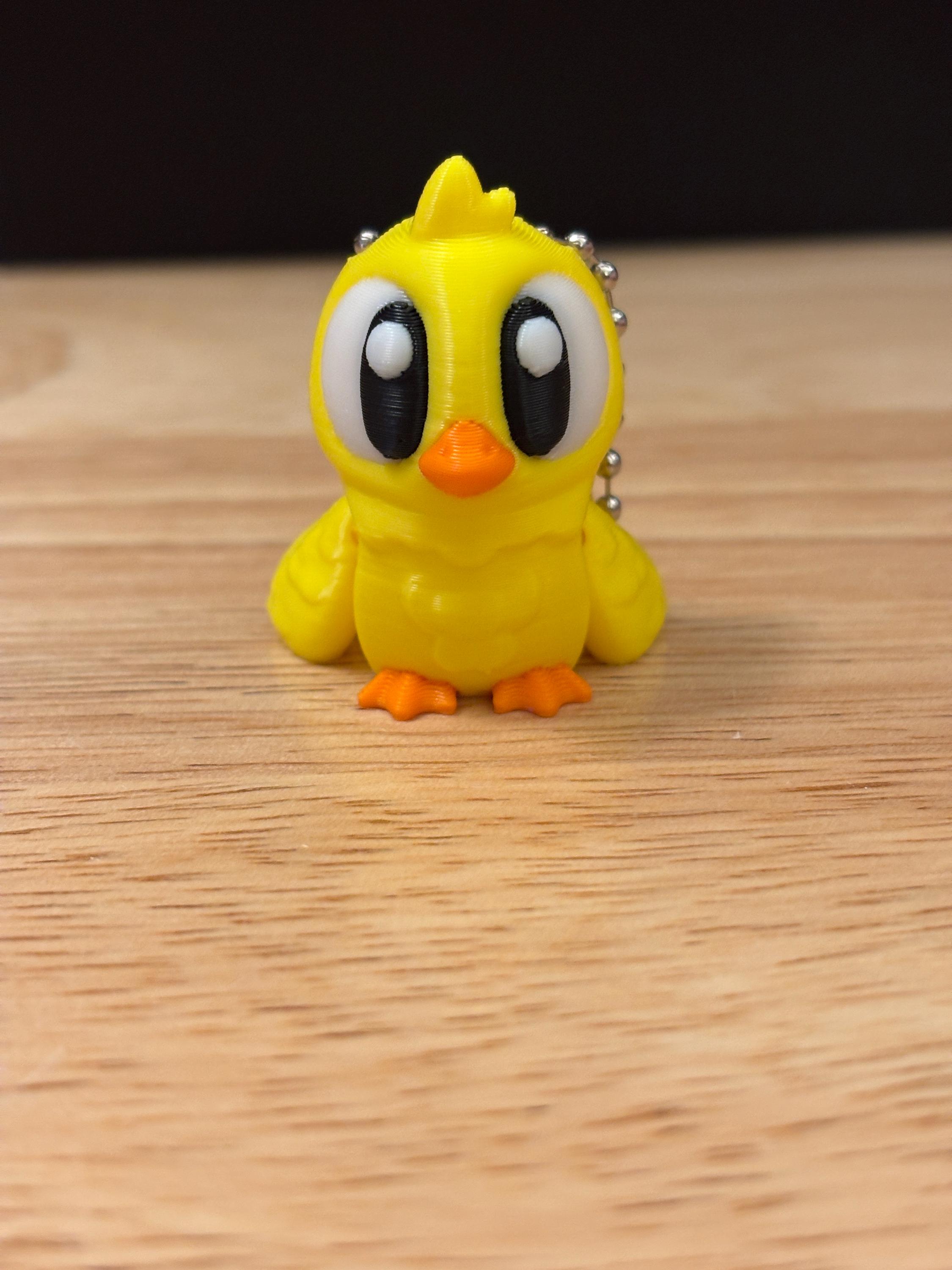 3D Printed Baby Chick, Chick Keychain, Baby Chicken Key Chain, Key ...