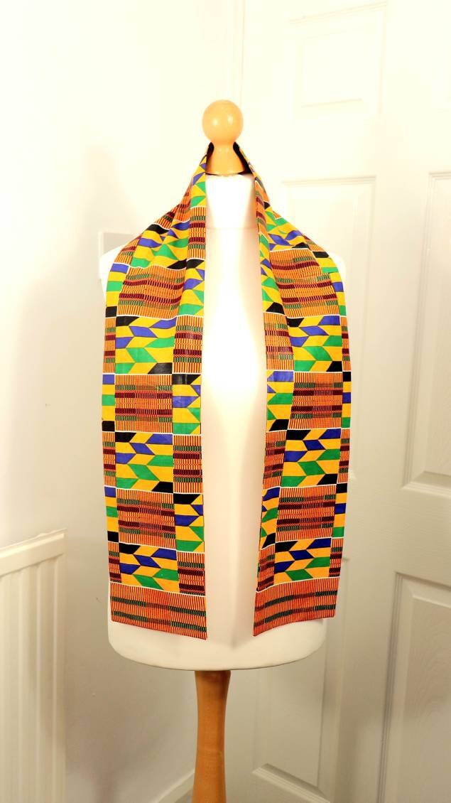 Kente Scarf Kente Graduation Stole Kente Stole for Choirs Etsy UK
