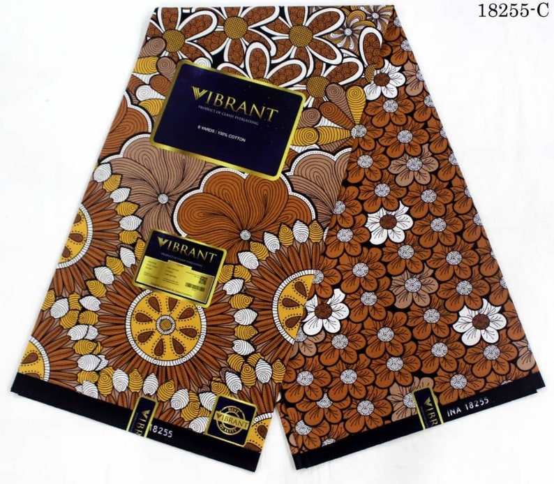 6 Yards African Print Cotton Fabric African Fabrics Kitenge Etsy