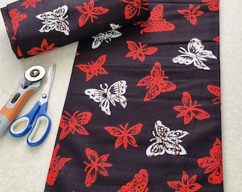 Butterfly High Quality African Fabric, Ankara Fabric, African Print Fabric, Kitenge Fabric, Dresses, Quilting Fabric, Sold by the yard