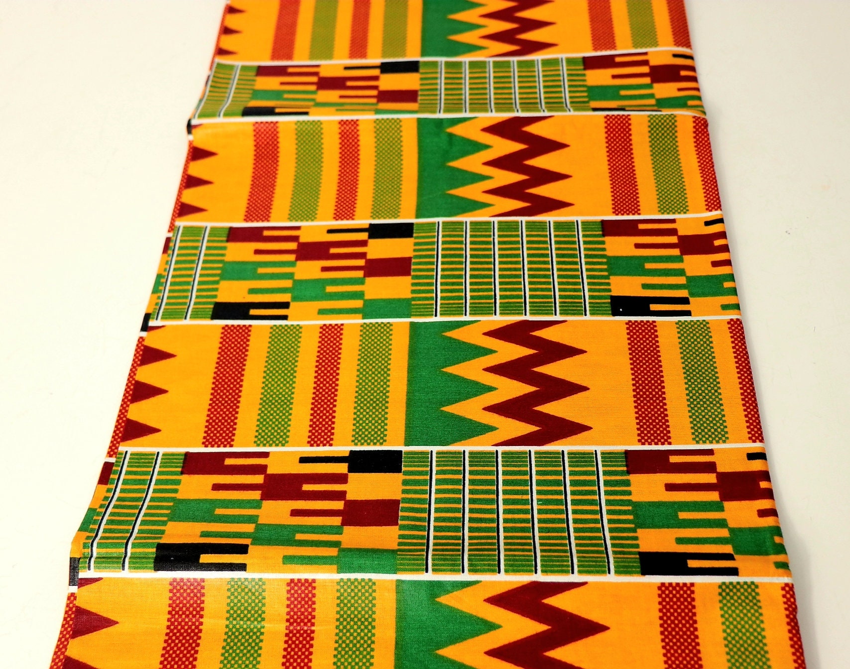 Kente Fabric by the yard African fabric Kente Fabric Face Etsy