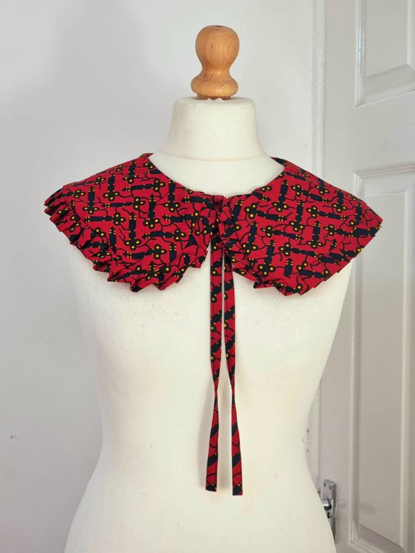 Removable Collar Frill Collar African Print Detachable Frill Etsy