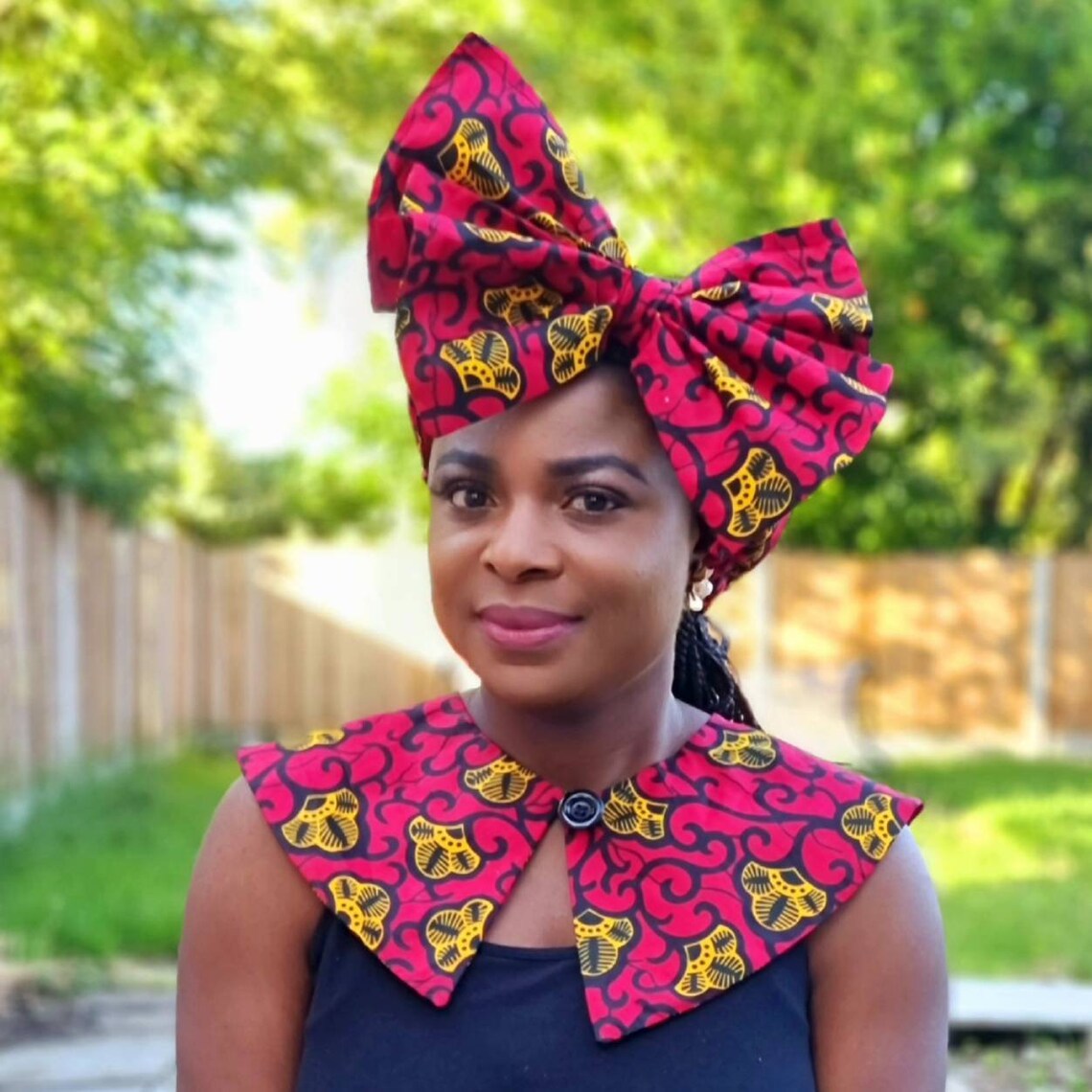 African Print Women's Headband with bow Ankara Headband Etsy