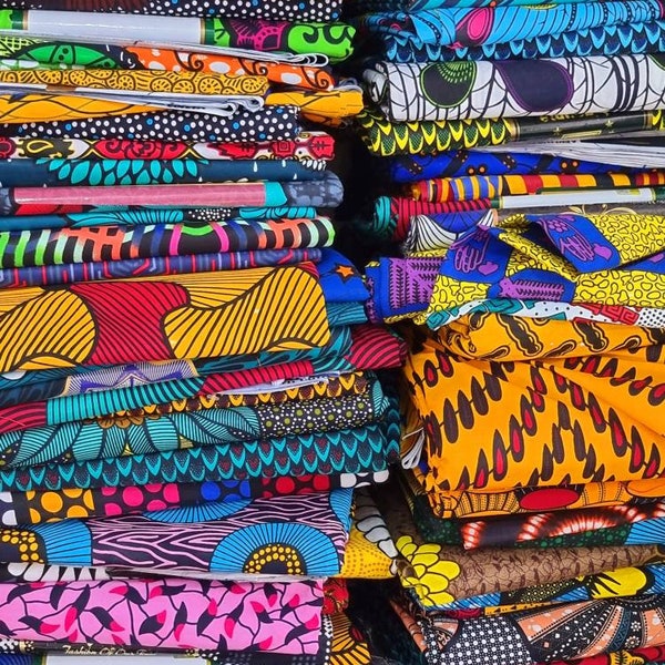 Afrikanischer Stoff Fat Quarter Bundle, Kunst und Handwerk machen, Ankara Stoff, Quilten machen, Patchwork, Nähen, afrikanische Baumwollstoff Streifen