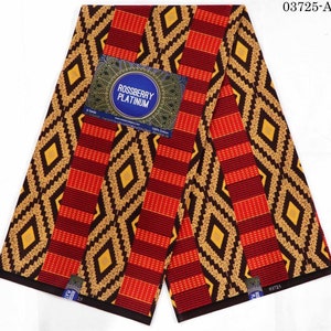 Mehrfarbiger afrikanischer DruckStoff von 6 Metern, Ankara Stoff, Schneider stoff, Bastelstoff, Wachsdruck, afrikanisches Material verkauft um 6 Meter