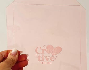 Rules for cutting paper for custom-made agenda covers, Half Letter or Half Legal size.