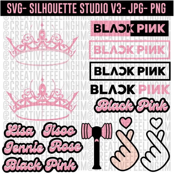 BlackPink SVG, Silhouette SVG DIGITAL