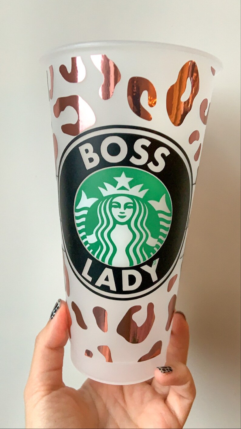 Custom Leopard Print Cup / Starbucks Reusable Cup Etsy