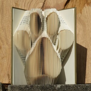 Pootafdruk **PATROON** - Gevouwen boekkunst - Cadeau - DIY - Kunstproject