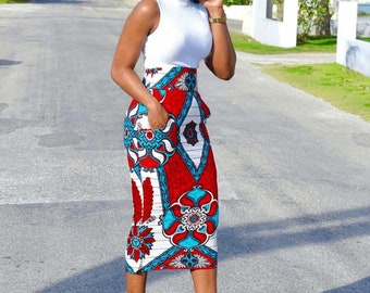 flared chitenge skirts