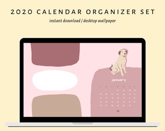 Minimalist 2020 Monthly Calendar Desktop Wallpaper Pack Etsy Minimalist 2020 Monthly Calendar Desktop Wallpaper Pack Etsy