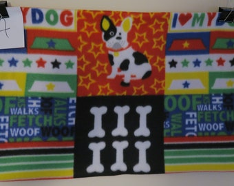 I Love My Dog  Fleece Blanket #A - Pet, Child, Toddler, Baby