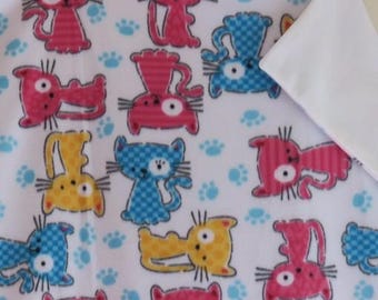 Every Which Way Kittens Fleece Throw/Blanket