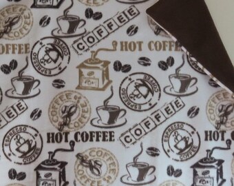 Hot Coffee/Espresso Fleece Throw/Blanket