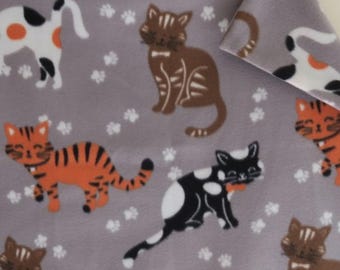 Happy Cats Fleece Blanket #A - Cat/Kitten, Child, Toddler, Baby