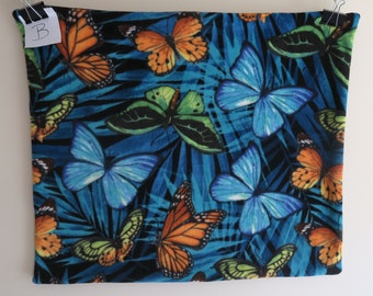 Vibrant Butterflies Fleece Blanket #B - Pet, Child, Toddler, Baby