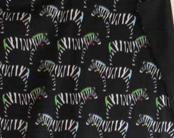 Colorful Zebras wearing Bowties Fleece XL Throw/Blanket
