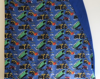 Construction Vehicles Fleece Throw/Blanket