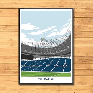 New Tottenham, Stadium, Football, Poster, Soccer, Gift for him, Gift for Boyfriend, Stadium print, stadium art, stadium design