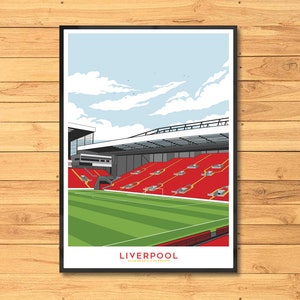 Liverpool, Stadium, Print, Poster, Soccer, Gift, Art, Football, Design, Artwork