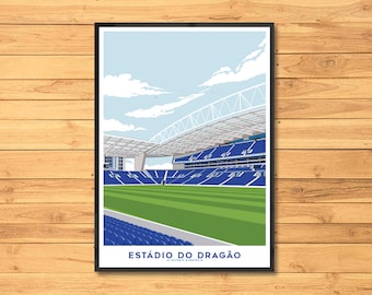 Porto, Estádio do Dragão Print, Stadium, Poster, Soccer, Gift, Football, Art, Porto Arte, Porto Print, Porto Poster, Design, Estadio