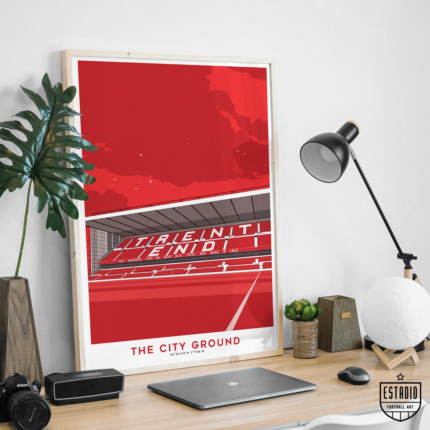 The City Ground Stadium Nottingham Print Poster Forest Etsy