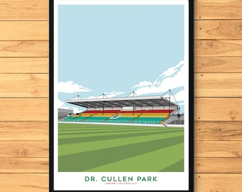 Carlow, Dr. Cullen Park Stadium Print, Gift, Poster Hurling Football